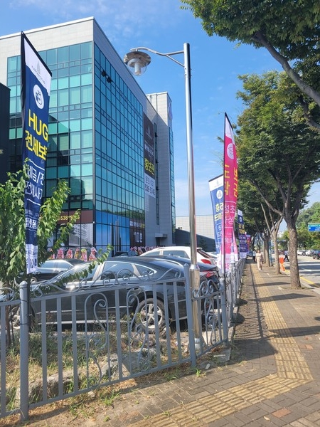 ▲ 기흥구가 불법 용도변경에 강력 대응 중인 민간임대주택 홍보관 전경.