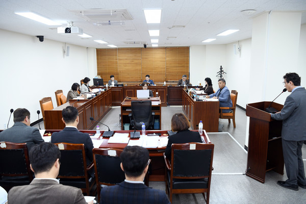▲ 문화복지위원회 문화교육국 행정사무감사 전경.