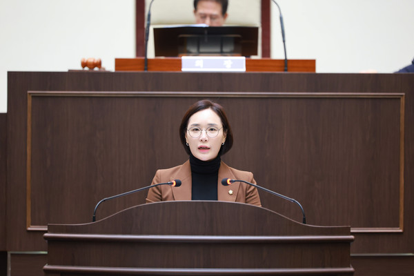 ▲ 발언중인 최서윤 의회운영위원장.