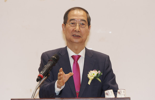 ▲ 강연하는 한덕수 국무총리. /뉴시스