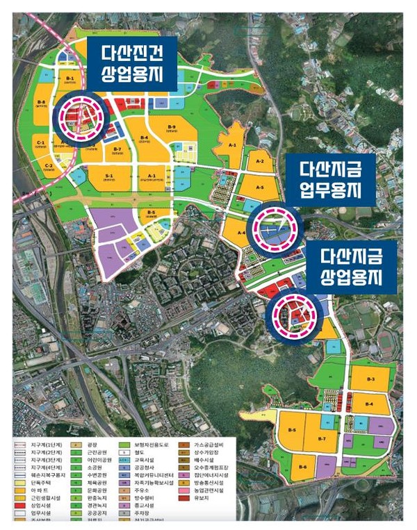▲ 다산신도시 공급대상 위치도.