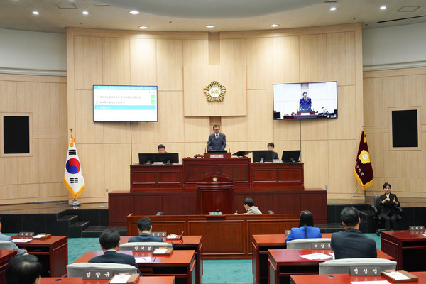 ▲ 제337회 정례회 개회 사진.