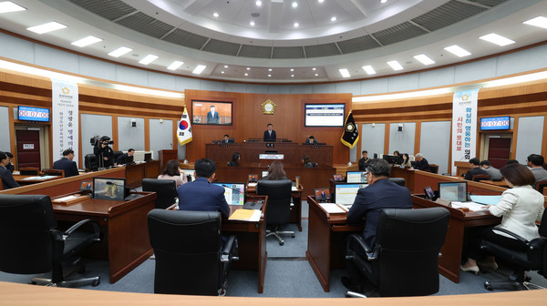 ▲ 제289회 오산시의회 제2차 정례회를 개회했다.