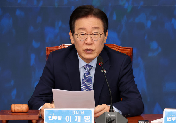 ▲ 발언하는 이재명 대표. /뉴시스