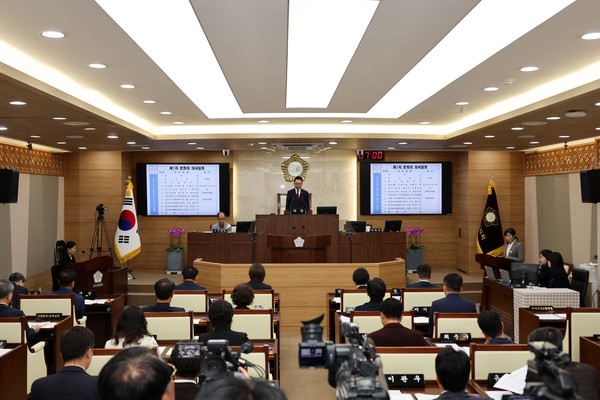▲ 평택시의회 제253회 제2차 정례회 전경.