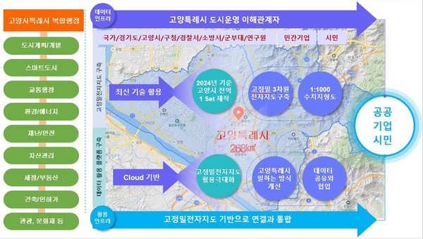 ▲ 고정밀 전자지도 구축사업 로드맵.