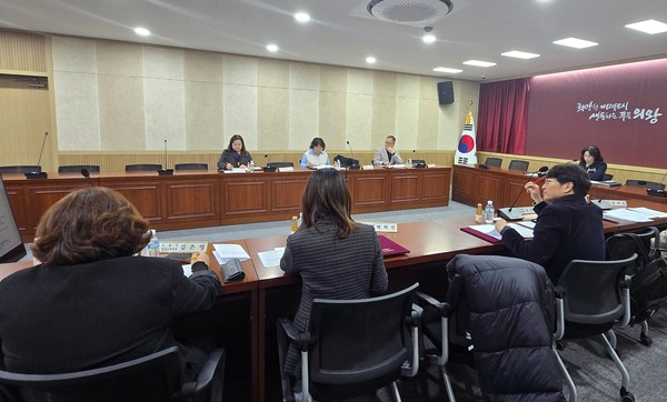 ▲ 의왕시 평생교육협의회 개최 모습.