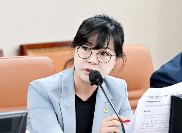 ▲ 김혜영 의원 질의 사진.