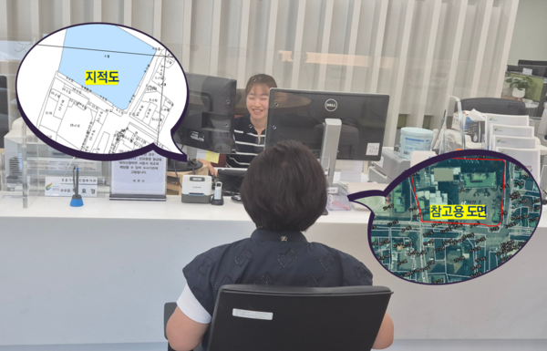 ▲ 여주시 항공 지적도 제공 서비스 관련 사진.