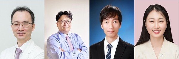 ▲ 분당서울대병원 산부인과 이정렬 교수, 서울대 융합과학기술대학원 이강원 교수, 양충모 박사, 양희선 박사과정(좌측부터).