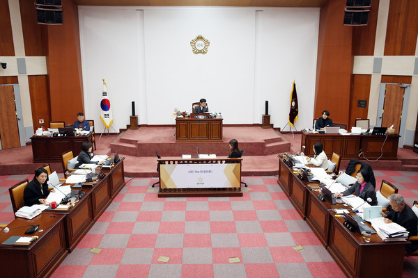 ▲ 군포시의회 제278회 정례회 현장.