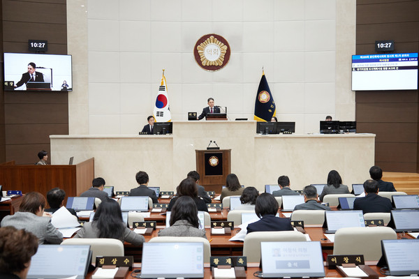 ▲ 용인특례시의회, 제289회 임시회 개회.