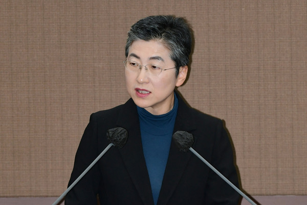 ▲ 발언하는 유정희 의원.