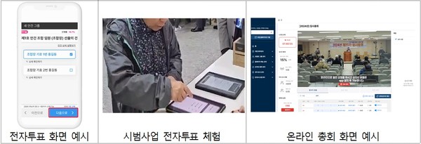 ▲ 전자투표 관련 사진.