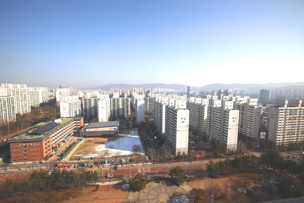 ▲ 수지 한성 아파트 전경.