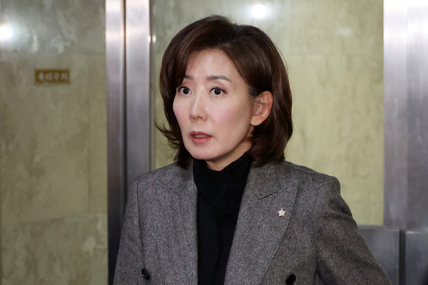 ▲ 취재진 질문에 답하는 나경원 의원. /뉴시스