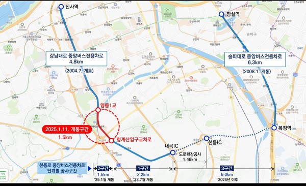▲ 개통구간.