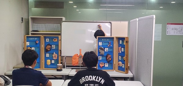 ▲ 금연 교육.