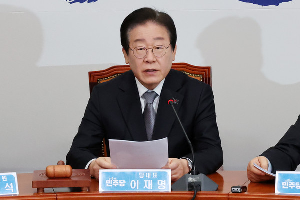 ▲ 발언하는 이재명 대표. /뉴시스