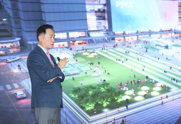 ▲ 정장선 평택시장이 2025년 신년 언론인 간담회를 진행하고 있다.