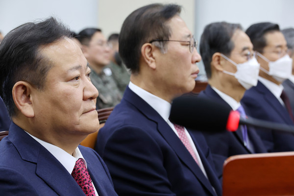 ▲ 증언 거부하는 이상민 전 행안부 장관. /뉴시스