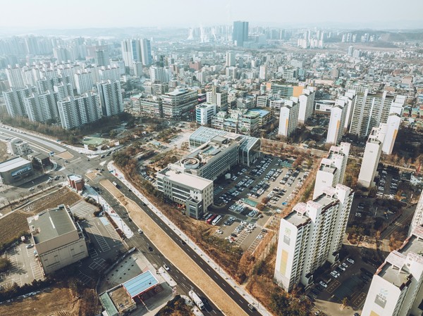 ▲ 오산시청 지하차도 구간.