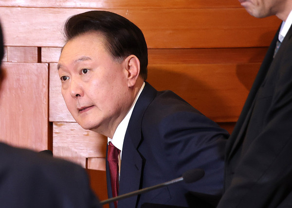 ▲ 탄핵심판 4차 변론 출석한 윤석열 대통령. /뉴시스