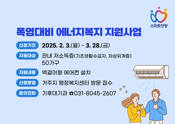 ▲ 폭염 대비 에너지복지 지원사업 안내물.