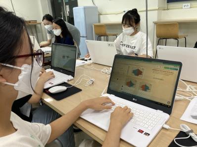 ▲ 공공데이터를 활용한 창의융합교육.