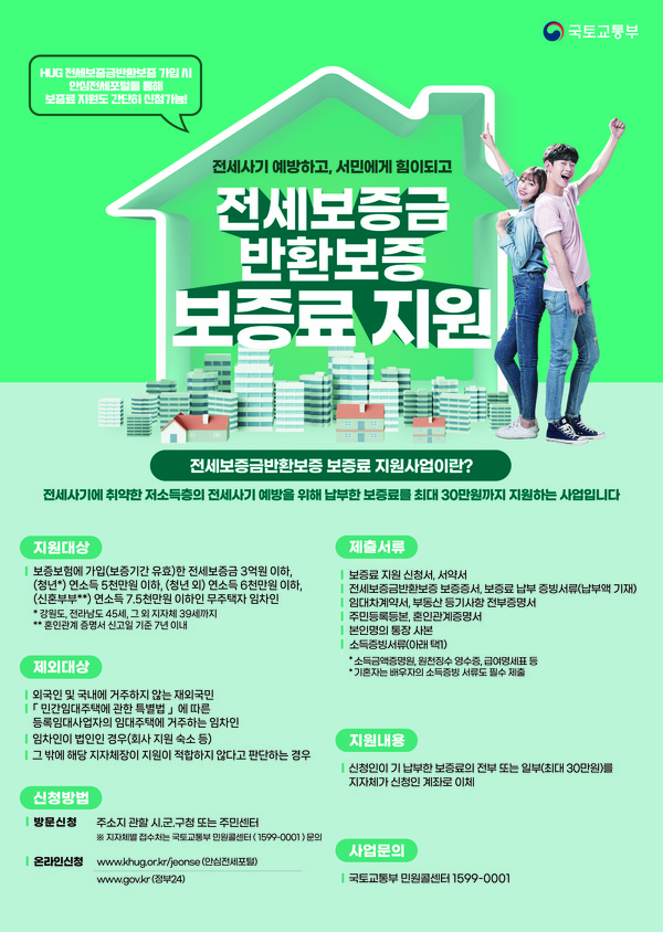 ▲ 보증료 지원사업 포스터.