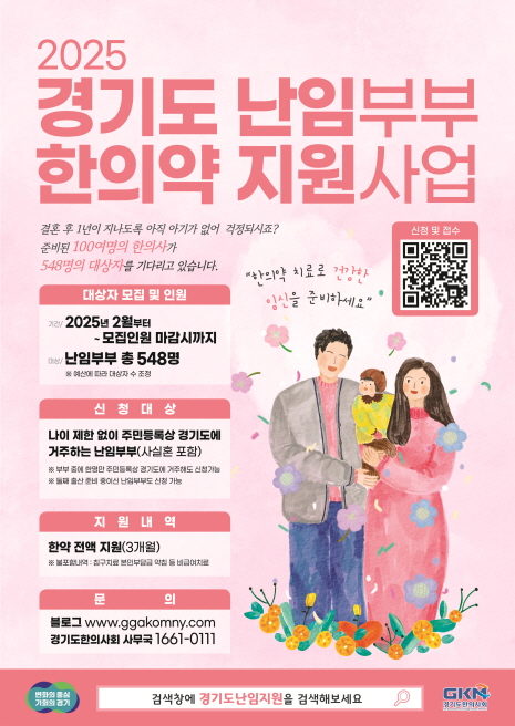 ▲ 경기도 난임부부 한의약 지원사업 포스터.
