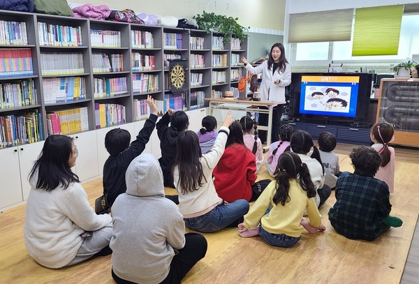 ▲ 남양주풍양보건소 겨울방학 건강교육 꾸러미교실 운영 모습.