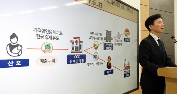▲ 민주원 국세청 조사국장이 11일 세종시 정부세종2청사에서 2030 수요자에게 과도한 지출을 강요하면서도 각종 수법을 동원해 세금을 회피한 결혼·출산·유아교육 업체에 대한 세무조사를 실시한다고 밝히고 있다. /뉴시스