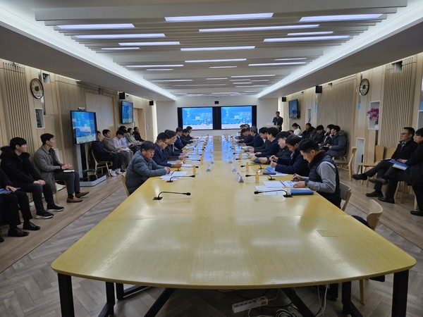 ▲ 제6차 국도·국지도 건설계획 예비타당성 조사 관련 시·군 간담회 개최 모습.