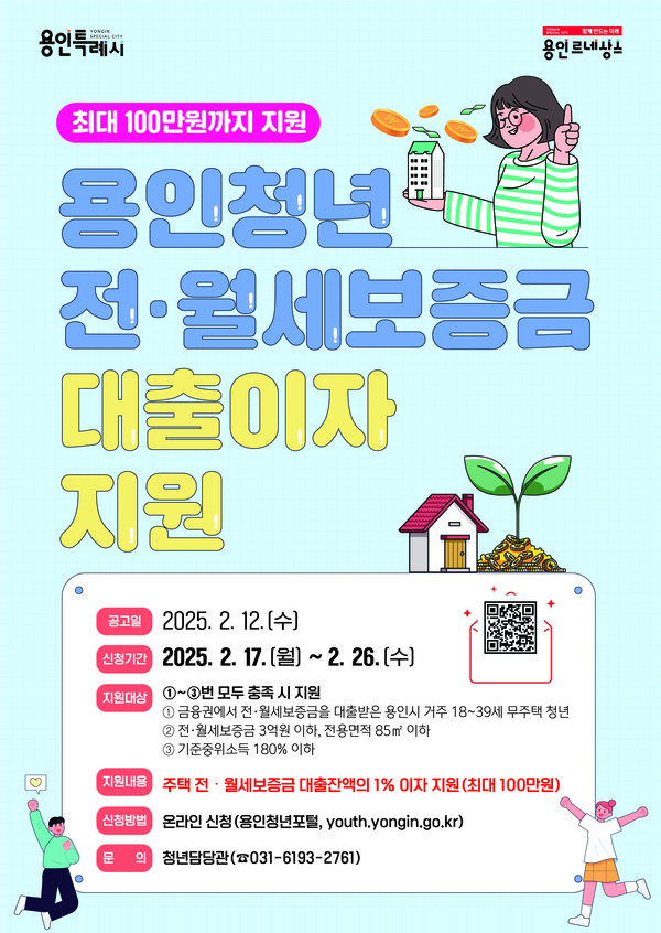 ▲ 2025년 전·월세 대출이자 지원 홍보 포스터.