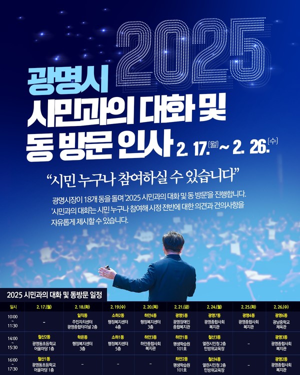 ▲ 2025 시민과의 대화 안내 포스터.