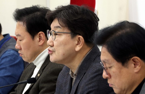 ▲ 권성동 원내대표, 현안 관련 기자간담회. /뉴시스
