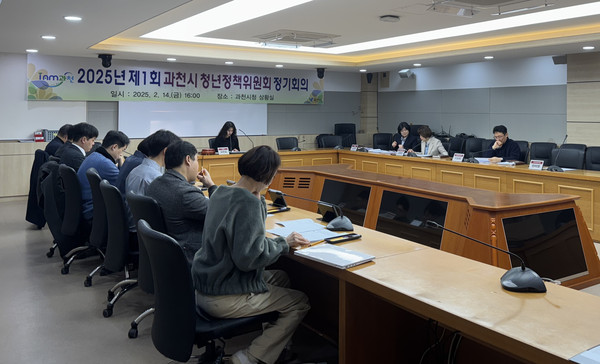 ▲ 과천시 청년정책위원회 개최 모습.