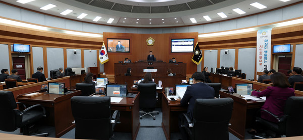 ▲ 오산시의회, 제290회 임시회 폐회 모습.