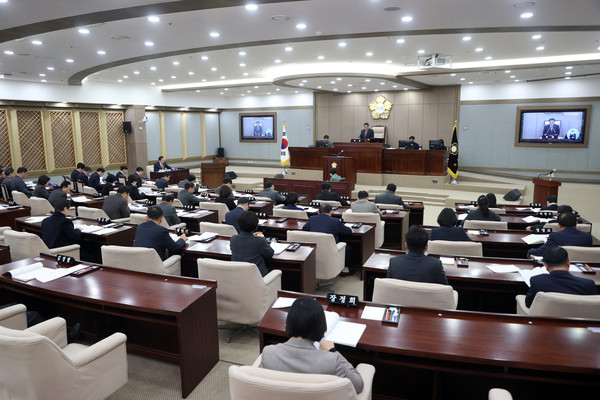 ▲ 제390회 임시회 전경.