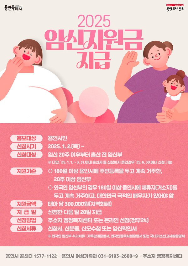 ▲ 임신지원금 지급사업 홍보 포스터.