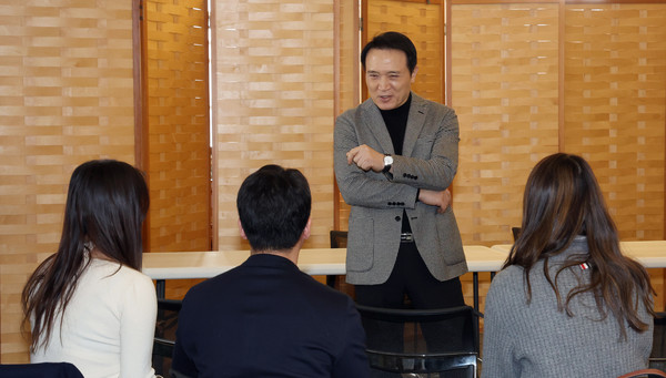 ▲ 임태희 교육감 한인 학생 간담회 사진.