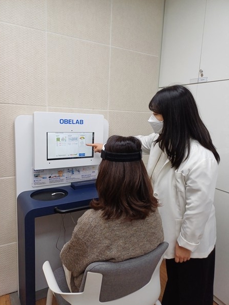▲ 뇌산소포화도 검사사진.