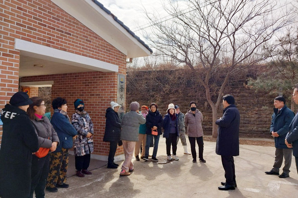 ▲ 주민 일자리 안전관리 현장교육 실시 현장.