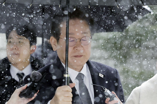 ▲ 이재명 대표, 대장동 공판 출석 모습. /뉴시스