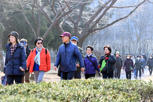▲ 부평구보건소, 건강걷기교실 운영 모습.
