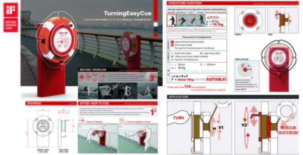 ▲ ‘IF 디자인 어워드 2025’ 본상 수상한 용인특례시 자체 개발 '인명구조구명환(Turning Easy Cue)' 디자인.