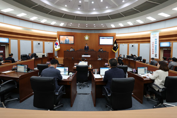 ▲ 오산시의회 제292회 임시회 제2차 본회의 개최 모습.