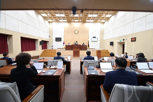 ▲ 임시회 개회 사진.