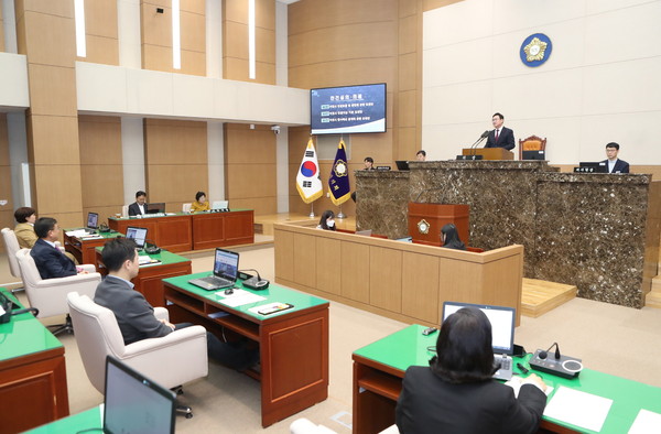 ▲ 이천시의회 제252회 임시회 제2차 본회의 전경.